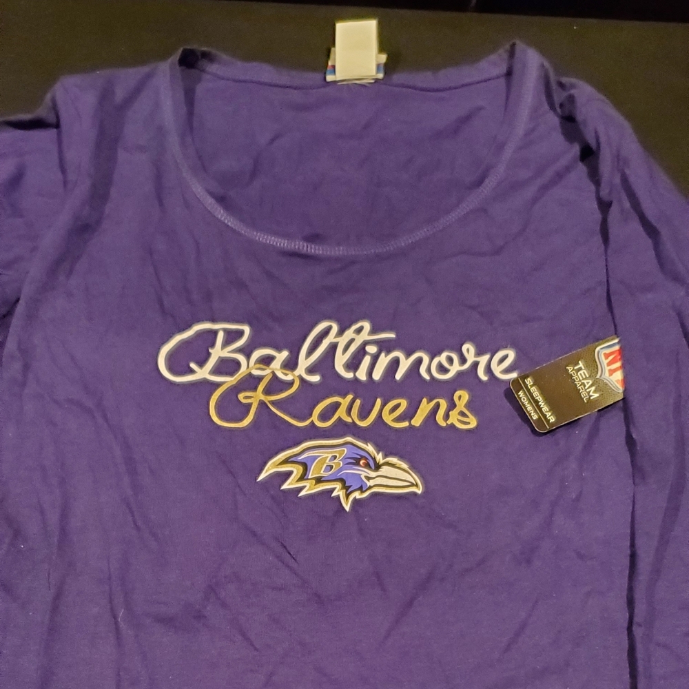 Womens Baltimore ravens sleepwear shirt NFL